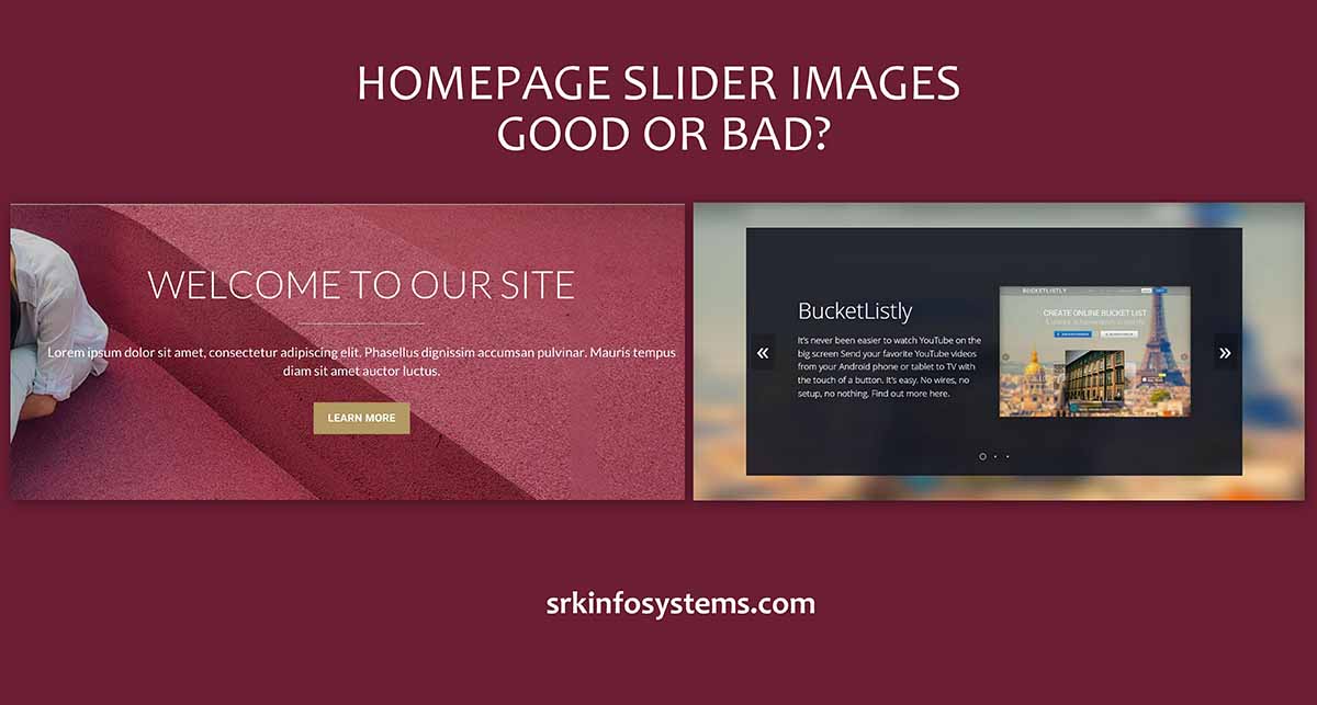 Homepage Slider Images Are Bad or Good?